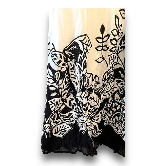 AVENUE black white silver sequin Maxi skirt SZ 18/20 NWT - Picture 5 of 15